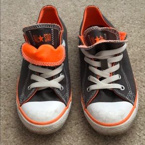 Double tongue low profile women orange converse